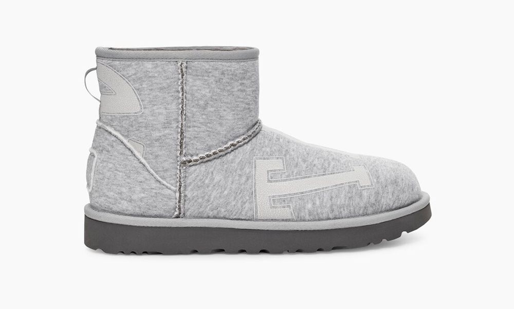 Ugg Mini Boot Mens - Ugg X Telfar Fleece Mini Grey - 103SIRXMG